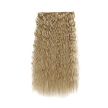 Load image into Gallery viewer, One Piece 5-clip Synthetic Wave Wig 22 Inches Fluffy Natural Wool Curly Long Curly Wig Piece Hair Extension