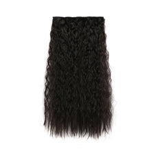 Load image into Gallery viewer, One Piece 5-clip Synthetic Wave Wig 22 Inches Fluffy Natural Wool Curly Long Curly Wig Piece Hair Extension