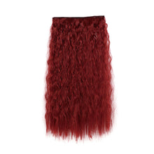Load image into Gallery viewer, One Piece 5-clip Synthetic Wave Wig 22 Inches Fluffy Natural Wool Curly Long Curly Wig Piece Hair Extension