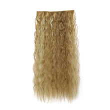 Load image into Gallery viewer, One Piece 5-clip Synthetic Wave Wig 22 Inches Fluffy Natural Wool Curly Long Curly Wig Piece Hair Extension