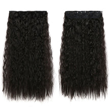 Load image into Gallery viewer, One Piece 5-clip Synthetic Wave Wig 22 Inches Fluffy Natural Wool Curly Long Curly Wig Piece Hair Extension