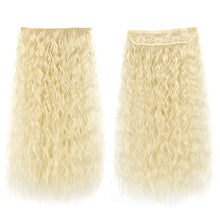Load image into Gallery viewer, One Piece 5-clip Synthetic Wave Wig 22 Inches Fluffy Natural Wool Curly Long Curly Wig Piece Hair Extension