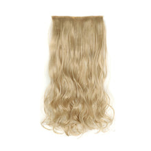 Load image into Gallery viewer, One Piece 5-clip Synthetic Wig 22 Inches Natural Water Ripple Long Curly Wig Piece Increase Hair Volume Colored Hair Extension