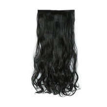 Load image into Gallery viewer, One Piece 5-clip Synthetic Wig 22 Inches Natural Water Ripple Long Curly Wig Piece Increase Hair Volume Colored Hair Extension