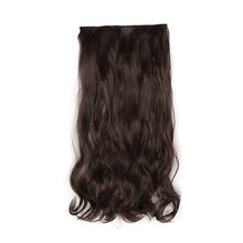 Load image into Gallery viewer, One Piece 5-clip Synthetic Wig 22 Inches Natural Water Ripple Long Curly Wig Piece Increase Hair Volume Colored Hair Extension