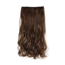 Load image into Gallery viewer, One Piece 5-clip Synthetic Wig 22 Inches Natural Water Ripple Long Curly Wig Piece Increase Hair Volume Colored Hair Extension