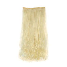 Load image into Gallery viewer, One Piece 5-clip Synthetic Wig 22 Inches Natural Water Ripple Long Curly Wig Piece Increase Hair Volume Colored Hair Extension