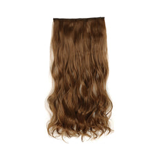 Load image into Gallery viewer, One Piece 5-clip Synthetic Wig 22 Inches Natural Water Ripple Long Curly Wig Piece Increase Hair Volume Colored Hair Extension