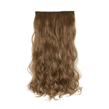 Load image into Gallery viewer, One Piece 5-clip Synthetic Wig 22 Inches Natural Water Ripple Long Curly Wig Piece Increase Hair Volume Colored Hair Extension