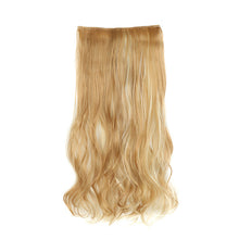 Load image into Gallery viewer, One Piece 5-clip Synthetic Wig 22 Inches Natural Water Ripple Long Curly Wig Piece Increase Hair Volume Colored Hair Extension