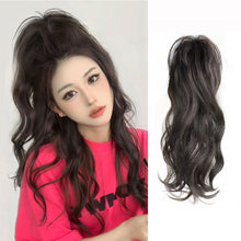 Load image into Gallery viewer, Lightweight Grip High Ponytail Wig Fluffy Increase Hair Volume Synthetic Wig Durable Invisible Natural Long Curly Hair