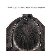 Load image into Gallery viewer, One Piece V-shaped Gradient Water Ripple Wig Hair Extensions Natural Fluffy Increase Hair Volume Synthetic Wig Hair Piece
