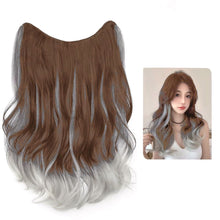 Load image into Gallery viewer, One Piece U-shaped Gradient Big Wave Wig Long Curly Hair Extensions Fluffy Increase Hair Volume Synthetic Wig Hair Piece