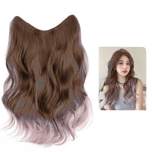 Load image into Gallery viewer, One Piece U-shaped Gradient Big Wave Wig Long Curly Hair Extensions Fluffy Increase Hair Volume Synthetic Wig Hair Piece
