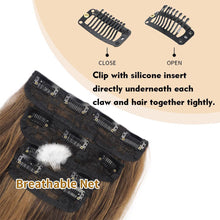 Load image into Gallery viewer, 4pcs/set Clip Wig Water Ripple Wig Hair Extensions Fluffy Increase Hair Volume Synthetic Long Curly Hair Wig Hair Accessories