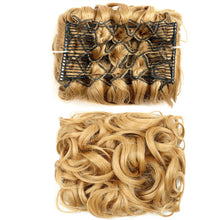 Load image into Gallery viewer, Insert Comb Curly Wig Hair Extensions Bun Fluffy Natural Updo Chignon Synthetic Elastic Messy Bun Hair Piece