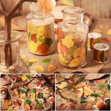 Load image into Gallery viewer, 50 Pcs Kawaiii Leaves Washi Tape Scrapbooking Stickers Cute Sticker Rolls Self-adhesive DIY Decoration Stickers For Arts Crafts