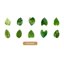 Load image into Gallery viewer, 50 Pcs Kawaiii Leaves Washi Tape Scrapbooking Stickers Cute Sticker Rolls Self-adhesive DIY Decoration Stickers For Arts Crafts