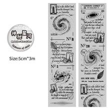 Load image into Gallery viewer, 5cm*3m Transparent Material Tapes Letter English Phrase DIY Masking Tape Scrapbooking Sticker Label Stationery