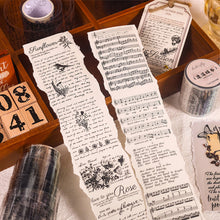 Load image into Gallery viewer, 5cm*3m Transparent Material Tapes Letter English Phrase DIY Masking Tape Scrapbooking Sticker Label Stationery