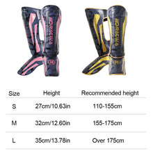 Load image into Gallery viewer, 1 Pair Boxing Leg And Instep Guard Protective Clothing Adult Children Sanda Muay Thai Competition Training Thick Leg Pads