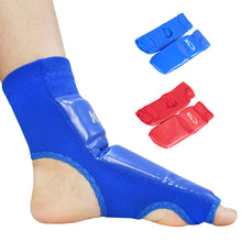 Load image into Gallery viewer, 1 Pair PU Leather Sanda Instep Guard Adult Boxing Muay Thai Taekwondo Match Ankle Toe Guard Martial Arts Training Protective
