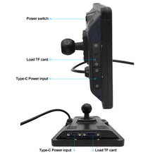 Load image into Gallery viewer, 7 Inch Motorcycle Navigation GPS Wireless Apple Carplay Android Auto Motorcycle BT IPX7 Waterproof Touch Screen Display