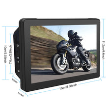 Load image into Gallery viewer, 7 Inch Motorcycle Navigation GPS Wireless Apple Carplay Android Auto Motorcycle BT IPX7 Waterproof Touch Screen Display