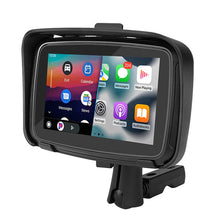 Load image into Gallery viewer, 5Inch HD Motorcycle Portable GPS Navigation Built-in Carplay/Android Auto Display Wireless GPS Screen Apple Waterproof IPX7
