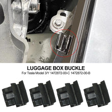 Load image into Gallery viewer, 4Pcs Car Front Storage Box Matching Fixed Buckle Bracket Front Luggage Box Accessory Compatible for Tesla Model 3/Y 1472872-00-C 1472872-00-B