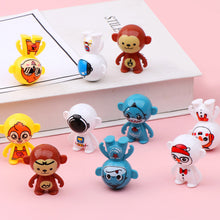 Load image into Gallery viewer, Mini Tumblers Toy Small Desktop Toy Inverted Doll Ornament Educational Self-righting Astronaut Snowman Monkey Toy Party Favors
