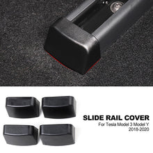 Load image into Gallery viewer, 4Pcs Car Rear Seat Slide Rail Soft Rubber Plug Protection Interior Cover Accessories For Tesla Model 3 Model Y 2018-2020