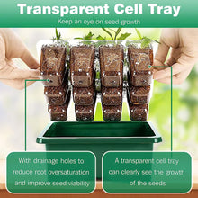 Load image into Gallery viewer, Plant Seed Starter Trays with Full Spectrum LED Grow Light Greenhouse Growing Lamp with Hole 12 Cell Per Tray Seedling Tray Indoor Home Gardening Tools