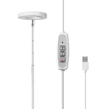 Load image into Gallery viewer, LED Indoor Angel Ring Plant Growth Light 2/4/8H On/Off Timer USB 5V Retractable Height Full Spectrum Simulated Sunlight Plant