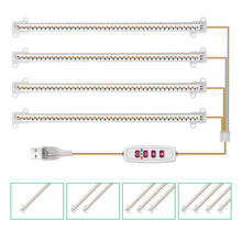 Load image into Gallery viewer, 1/2/3/4 LED Grow Light Strips for Indoor Plants Sunlight Full Spectrum USB Phyto Lamp Timer Dimmable Seedlings Flower Growing Lamp