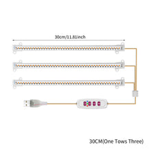 Load image into Gallery viewer, 1/2/3/4 LED Grow Light Strips for Indoor Plants Sunlight Full Spectrum USB Phyto Lamp Timer Dimmable Seedlings Flower Growing Lamp