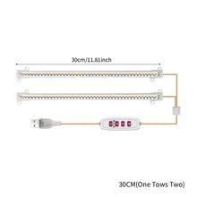 Load image into Gallery viewer, 1/2/3/4 LED Grow Light Strips for Indoor Plants Sunlight Full Spectrum USB Phyto Lamp Timer Dimmable Seedlings Flower Growing Lamp