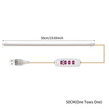 Load image into Gallery viewer, 1/2/3/4 LED Grow Light Strips for Indoor Plants Sunlight Full Spectrum USB Phyto Lamp Timer Dimmable Seedlings Flower Growing Lamp