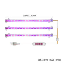 Load image into Gallery viewer, 1/2/3/4 LED Grow Light Strips for Indoor Plants Red Blue Full Spectrum USB Phyto Lamp Timer Dimmable Seedlings Flower Growing Lamp