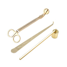 Load image into Gallery viewer, 3PCS Candle Wick Trimmer Scissors Hooks Candle Accessories Set with Storage Bag Home Care Candle Tool Stainless Steel Portable
