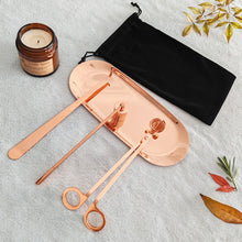 Load image into Gallery viewer, 3PCS Candle Wick Trimmer Scissors Hooks Candle Accessories Set with Storage Bag Home Care Candle Tool Stainless Steel Portable