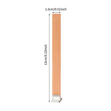 Load image into Gallery viewer, Wooden Candles Wick for DIY Craft Paraffin Candle Jar Making Kit Beeswax Burning Smokeless Wick Candle Core with Clip Base Soy Parffin Wax Making Supplies