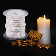 Load image into Gallery viewer, 200 Feet Woven Candle Cotton Wicks DIY Candle Making Material Smokeless Wax Pure Cotton Core Handmade Candle Wick
