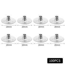 Load image into Gallery viewer, 100pcs/Lot Handmade Candle Wick Tabs Metal Candle Wicks Sustainer Tabs Candle Wicks Base For DIY Candle Making DIY Craft Tools