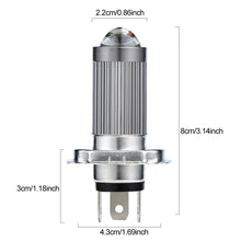 Load image into Gallery viewer, H4 Motorcycle Headlight Motorcycle Scooter 6 LED Light Motor DRL Lights Alloy Super Bright Light Lamp