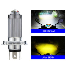 Load image into Gallery viewer, H4 Motorcycle Headlight Motorcycle Scooter 6 LED Light Motor DRL Lights Alloy Super Bright Light Lamp