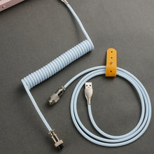 Load image into Gallery viewer, 1.8M+1.2M Type-C Navigation Patch Wire Mechanical Keyboard Data Cable Spiral Spring Cable Customized Game Keyboard Accessories