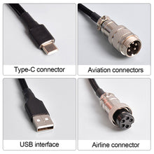 Load image into Gallery viewer, 1.8M+1.2M Type-C Navigation Patch Wire Mechanical Keyboard Data Cable Spiral Spring Cable Customized Game Keyboard Accessories