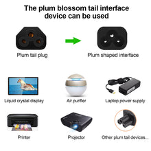 Load image into Gallery viewer, 1.2/1.5/1.8M VDE-Certified Three-Core Euro Gauge Pin-Tail Power Cable AC Laptop Plug Adapter Cable 0.5/0.75MM²