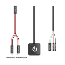 Load image into Gallery viewer, 1.65/5/10M Computer External Desktop Switch Controller Internet Cafe Desktop Computer Home Office Movable Extension Power Button With LED Light